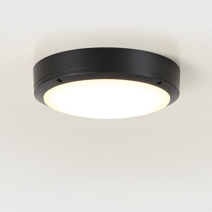 Plafonnier à LED rond en aluminium imperméable simple pour l'extérieur