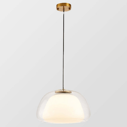 Lampe suspendue moderne en verre au lait