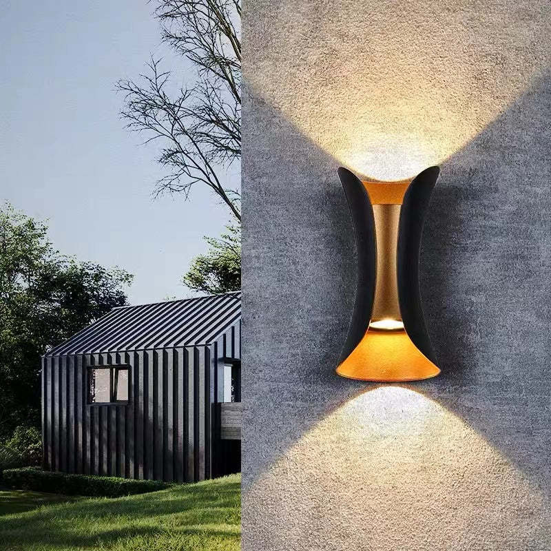 Lampe murale en aluminium à LED étanche pour l'extérieur Scone murale