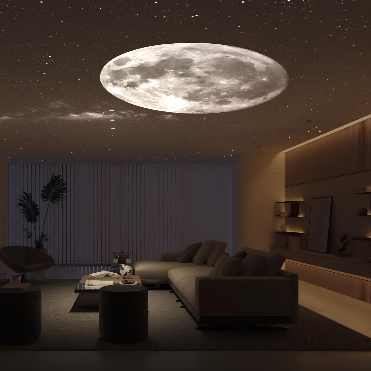 Lampe de projection de la lune