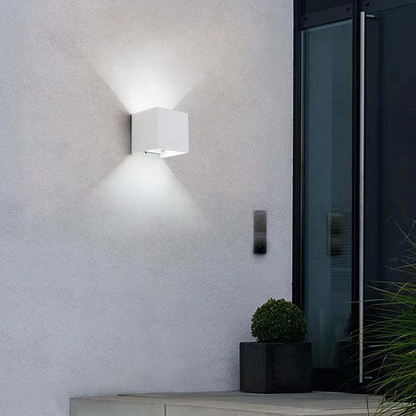 Applique murale LED moderne en aluminium étanche pour l'intérieur et l'extérieur