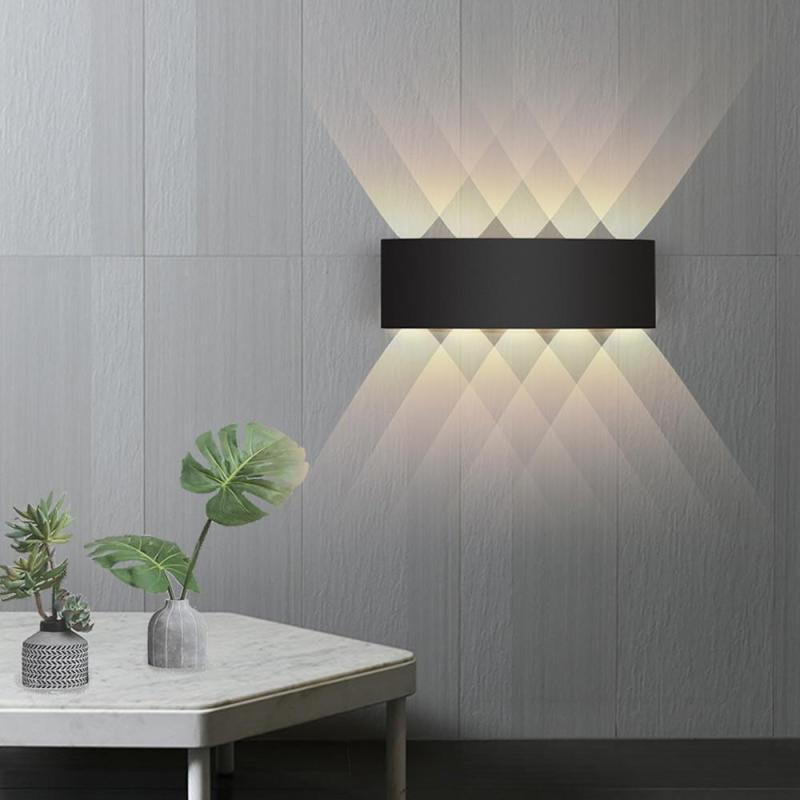 Applique murale LED en aluminium étanche pour l'extérieur Scone