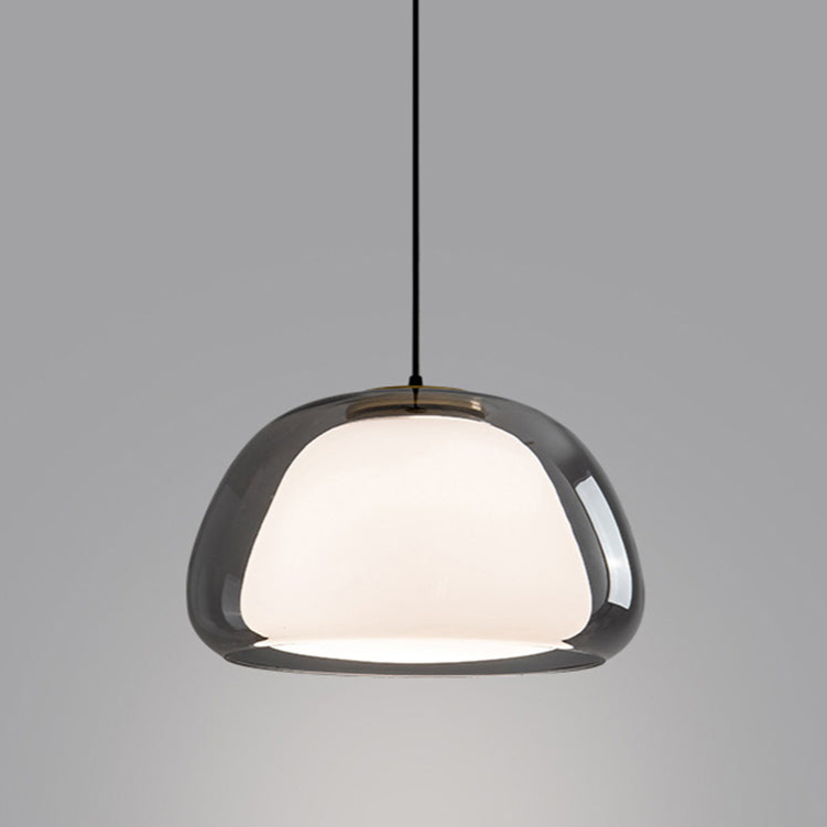 Lampe suspendue moderne en verre au lait