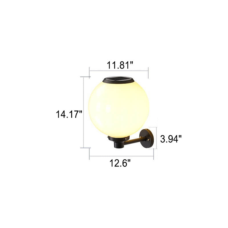 Lampe murale solaire extérieure étanche