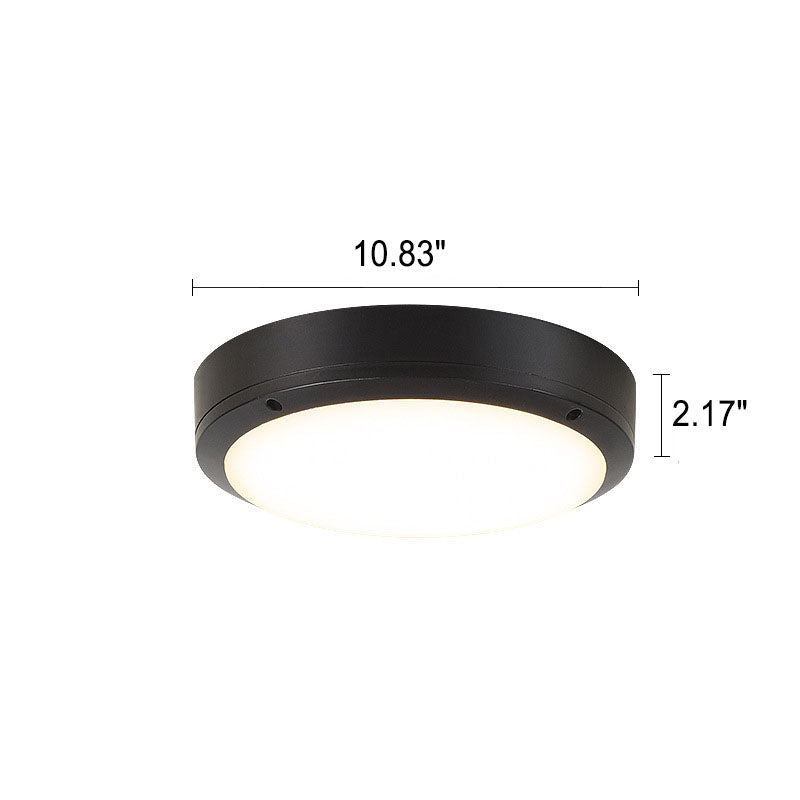 Plafonnier à LED rond en aluminium imperméable simple pour l'extérieur