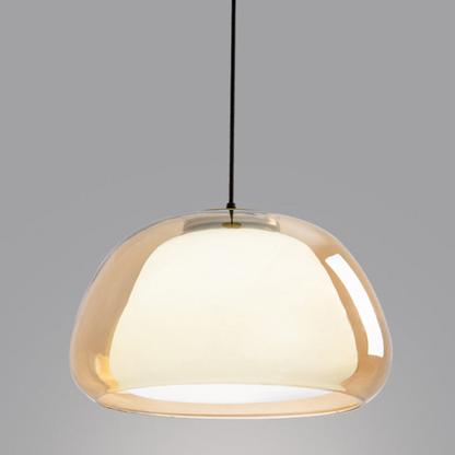 Lampe suspendue moderne en verre au lait