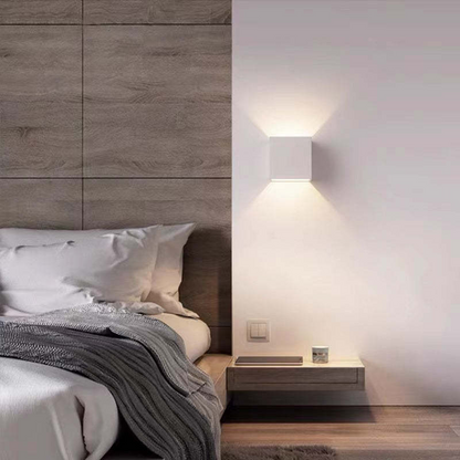 Applique murale LED moderne en aluminium étanche pour l'intérieur et l'extérieur