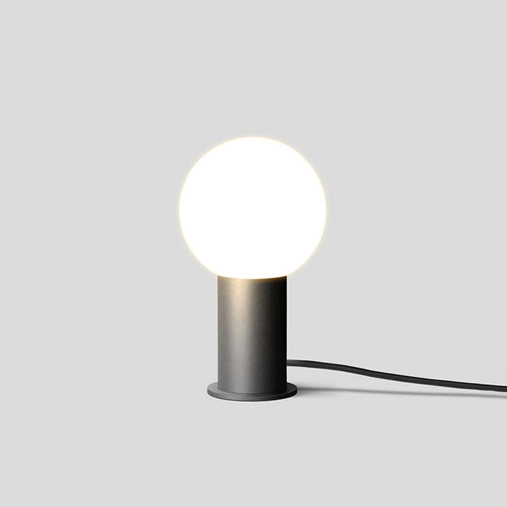 Pena Lampe d'Extérieur LED au Design Moderne en Métal Noir pour Jardin